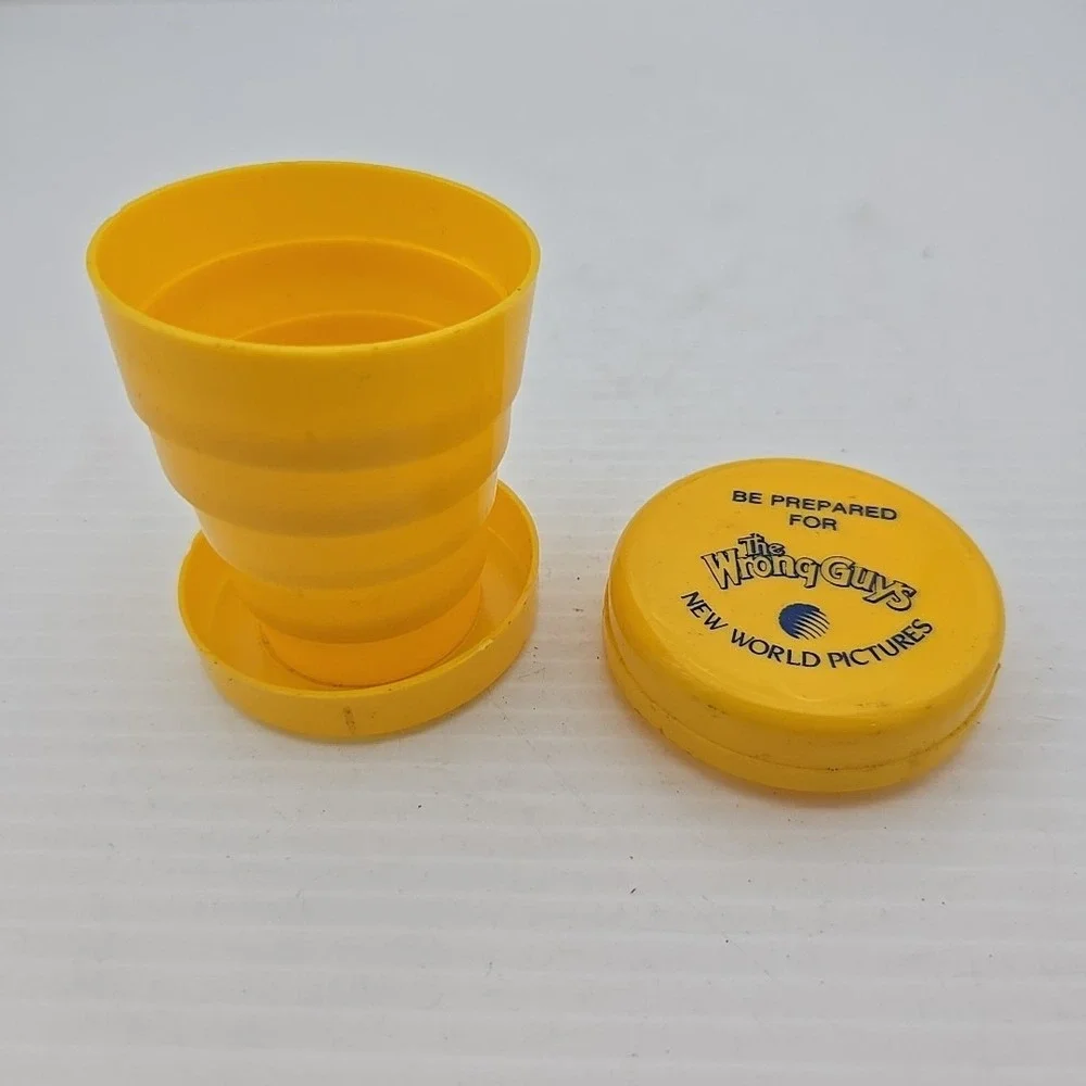 The Wrong Guys New World Pictures Promotional Collapsible Cup‎